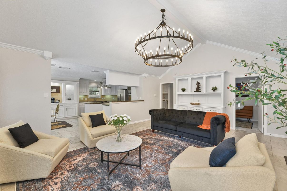 Interior, Kitchen, Living room, Pendant Lights