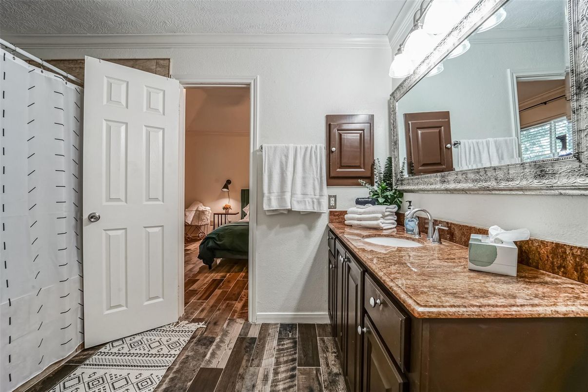 Bathroom, Interior, Wood Texture Flooring