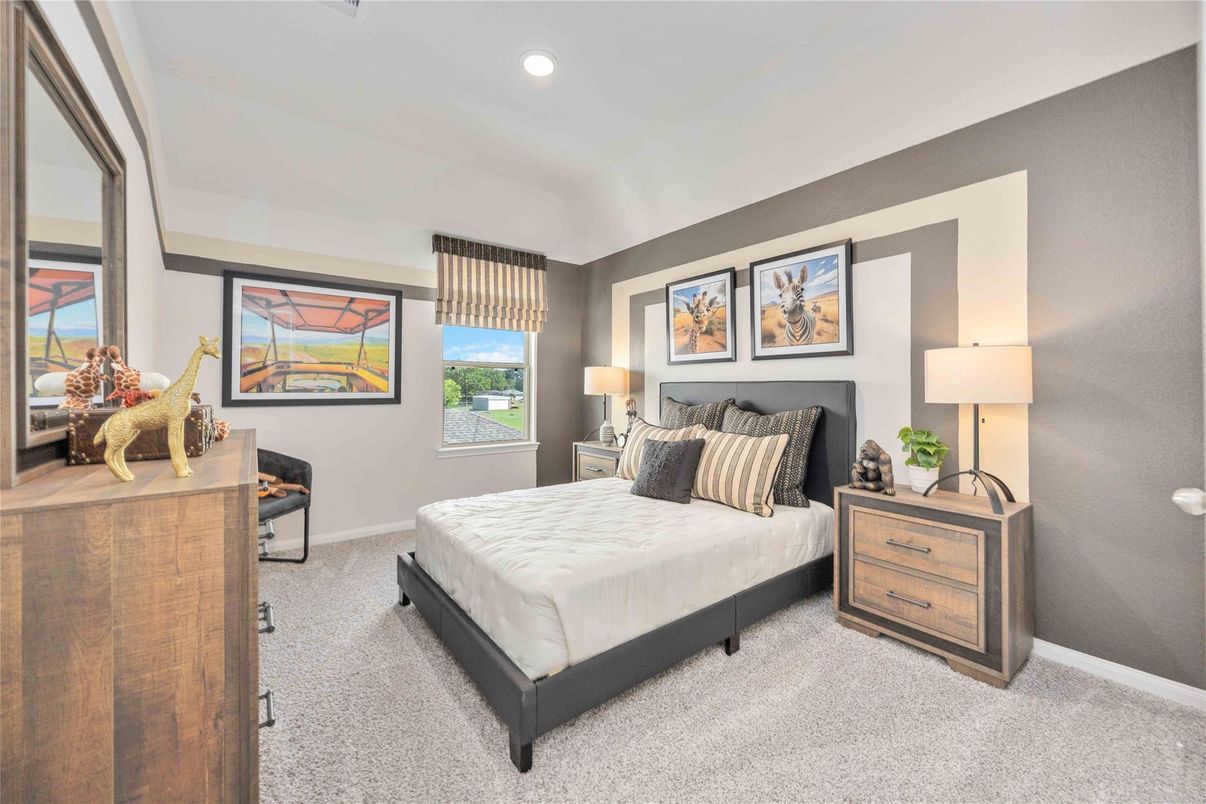 Bedroom, Interior, Recessed Lighting