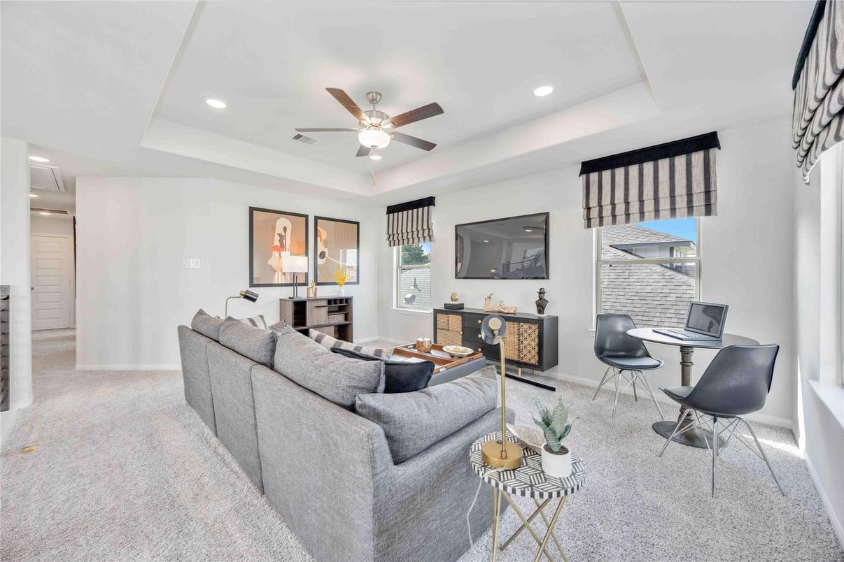 Home Office, Interior, Living room, Recessed Lighting