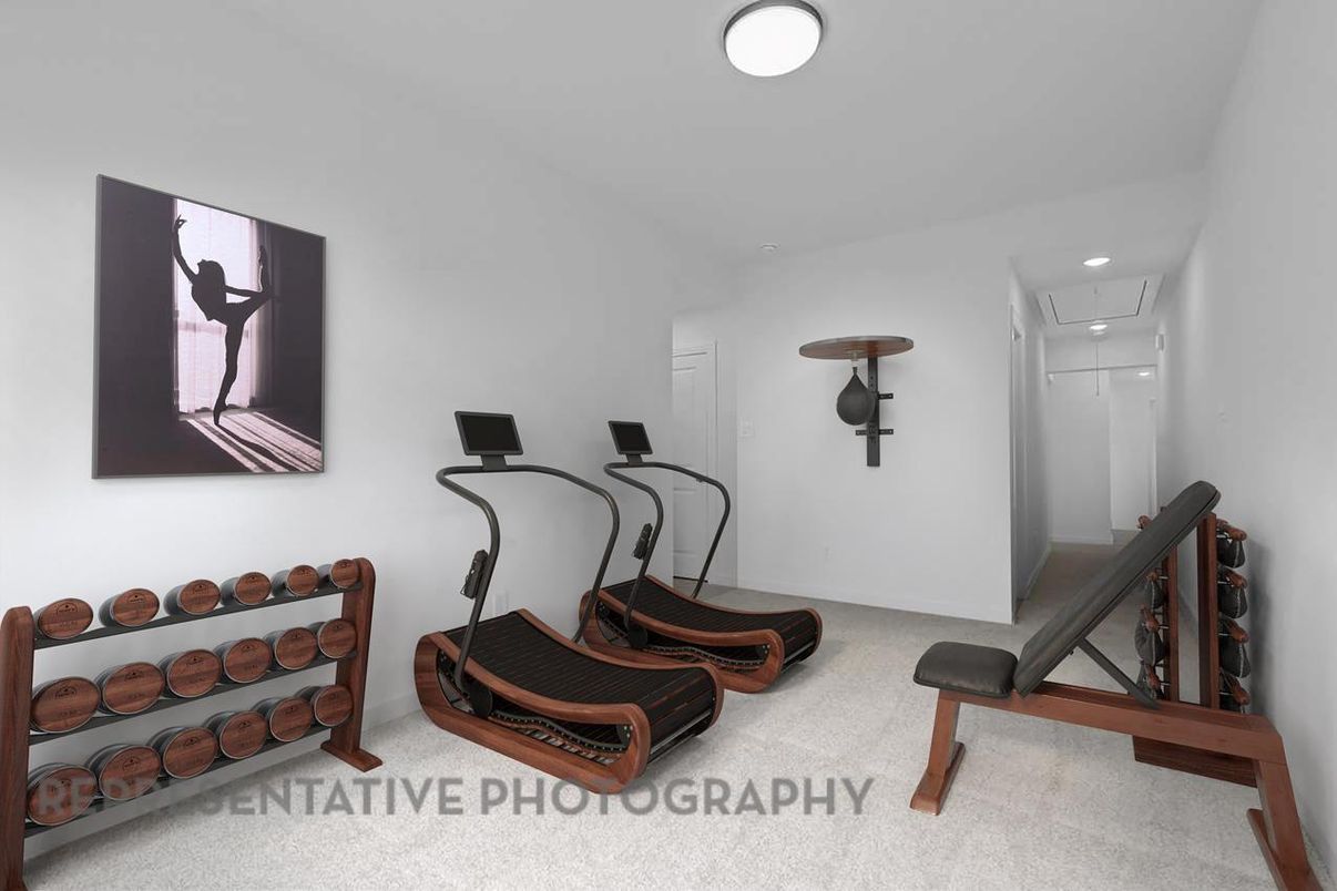 Fitness Equipment, Interior, Recessed Lighting