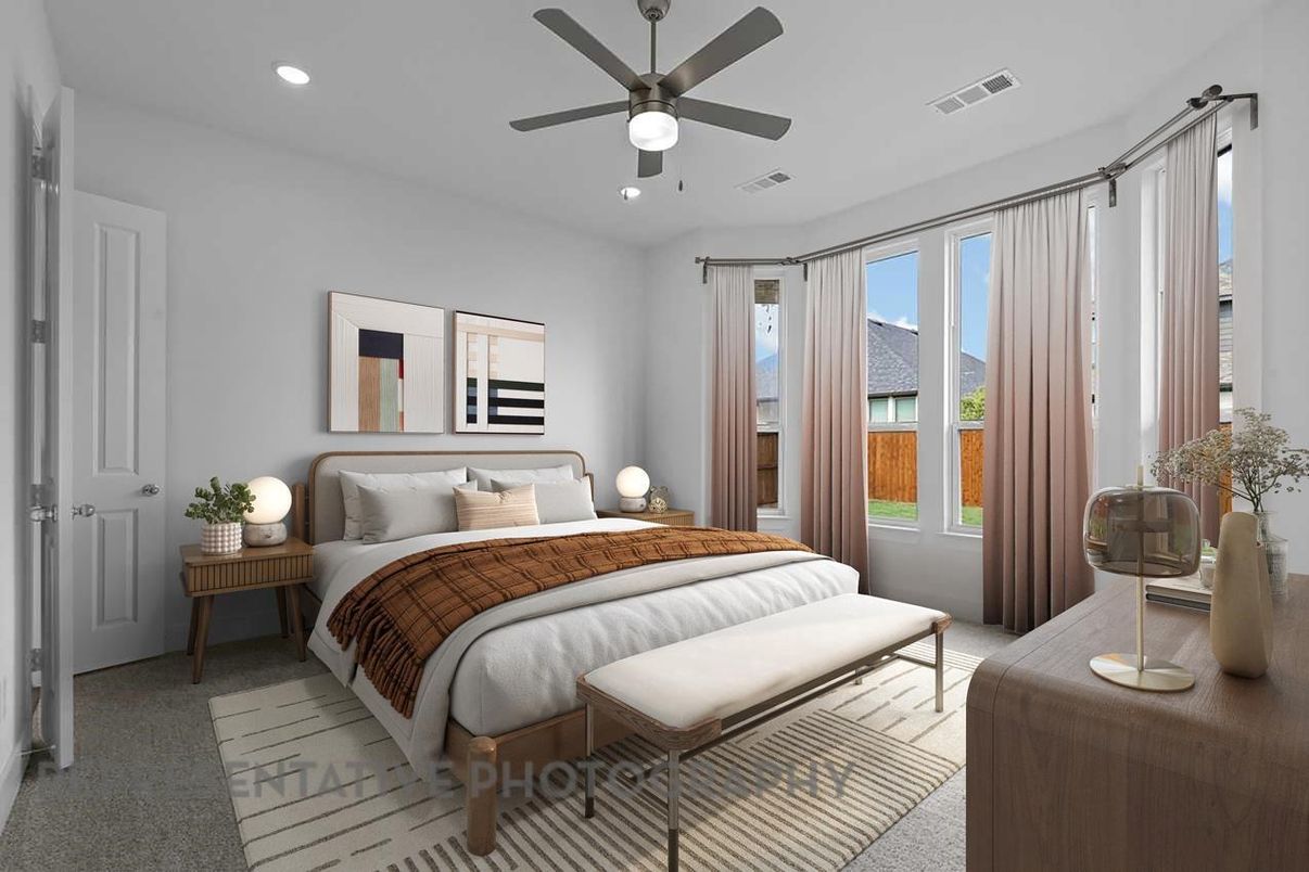 Bedroom, Interior, Recessed Lighting