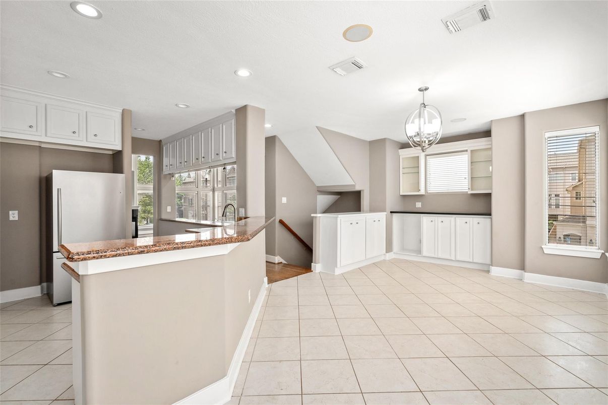 Interior, Kitchen, Pendant Lights, Recessed Lighting