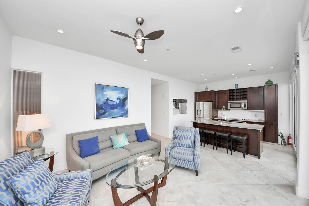 Interior, Kitchen, Living room, Recessed Lighting, Stainless Steel Appliances