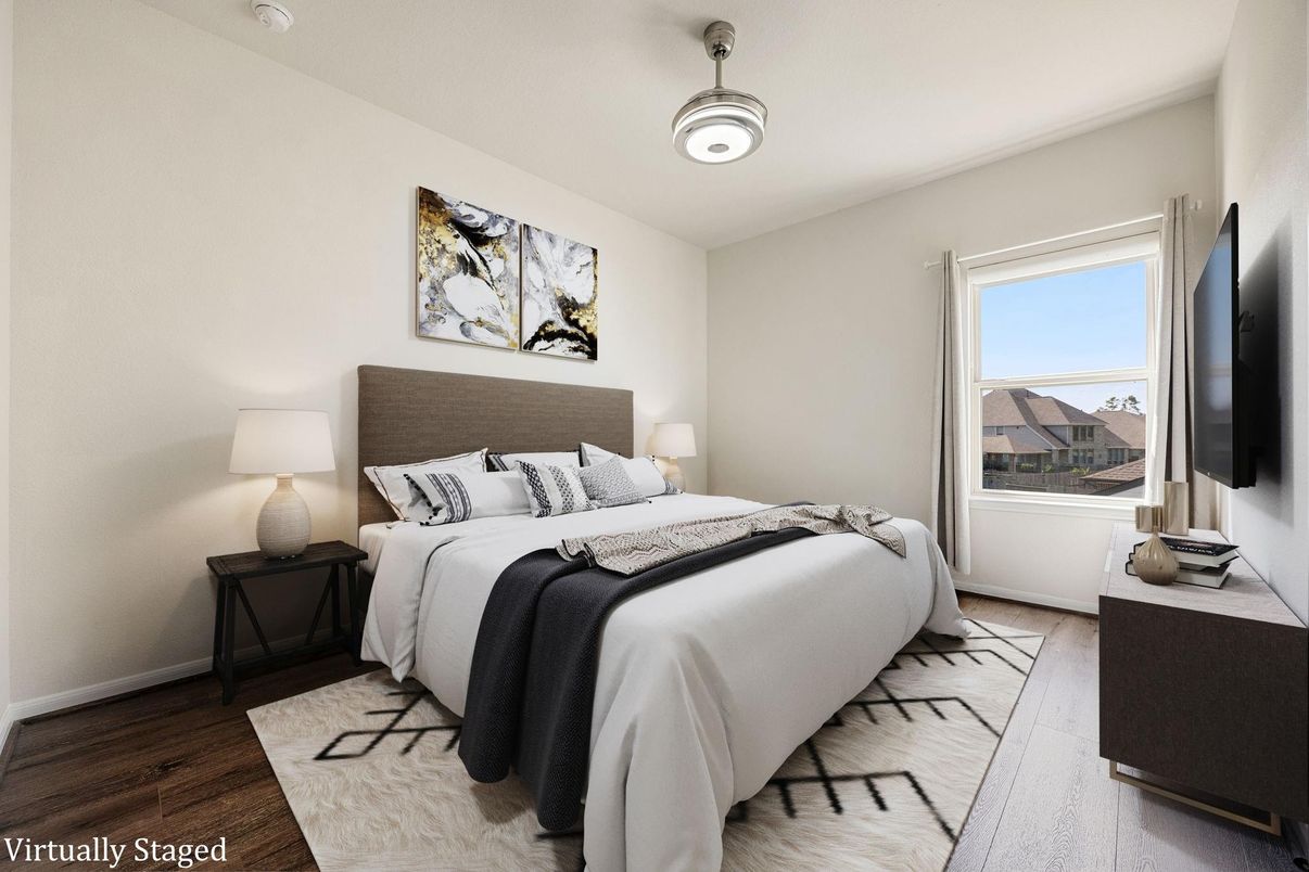 Bedroom, Interior, Wood Texture Flooring