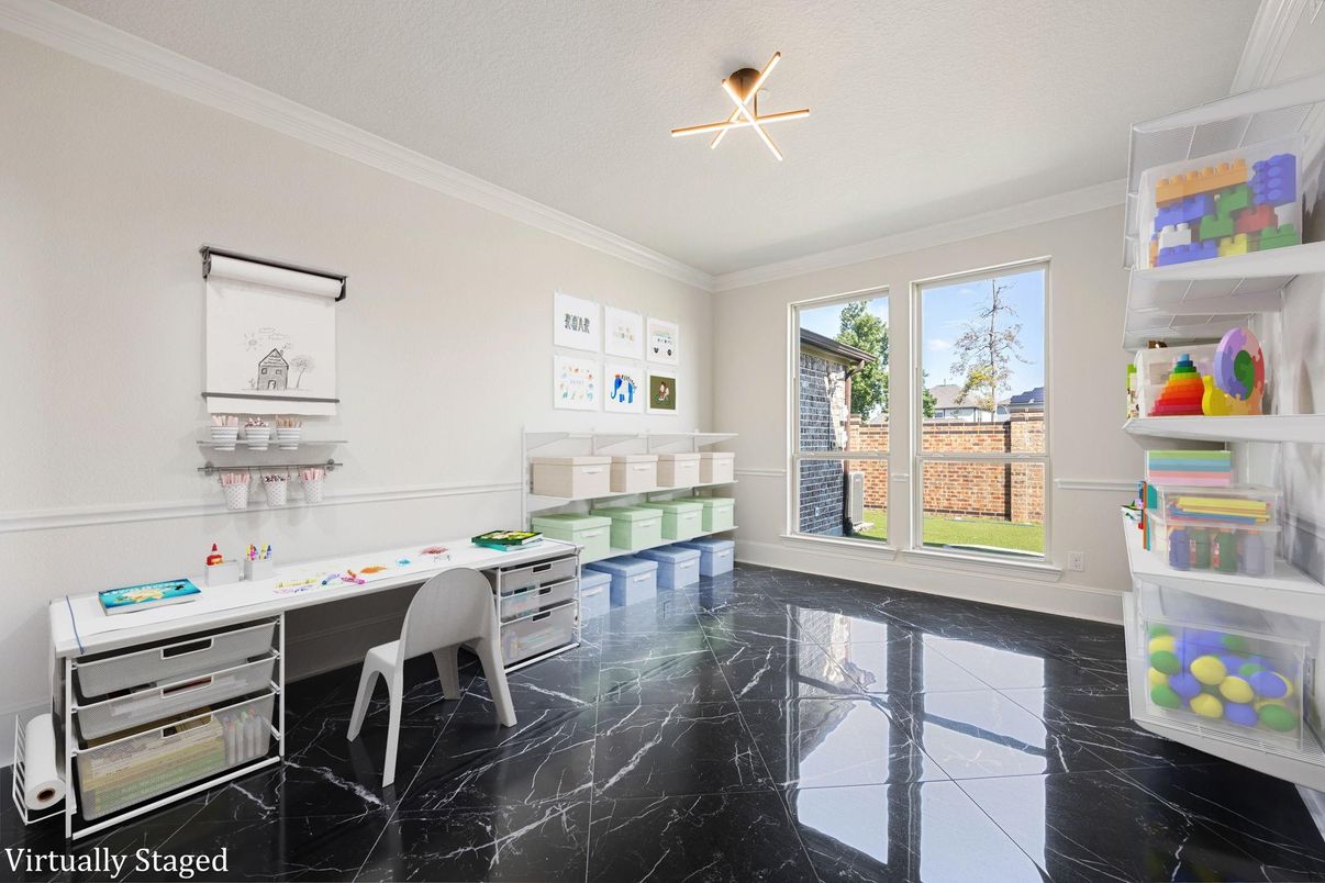 Home Office, Interior, Marble