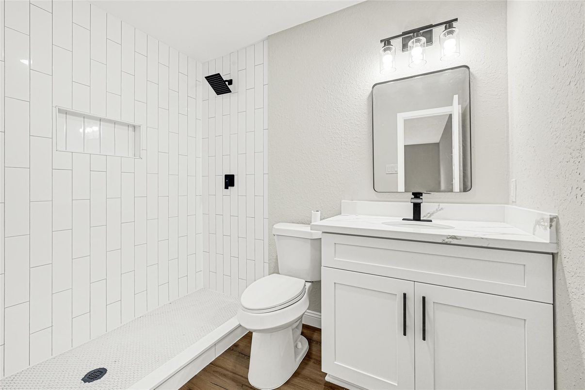 Bathroom, Interior, Wood Texture Flooring