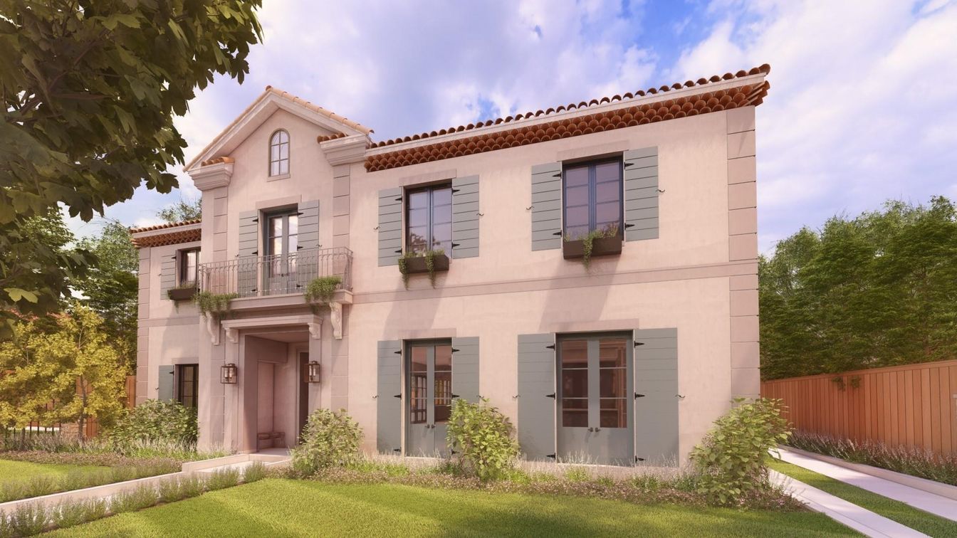 Exterior, Facade, Mediterranean