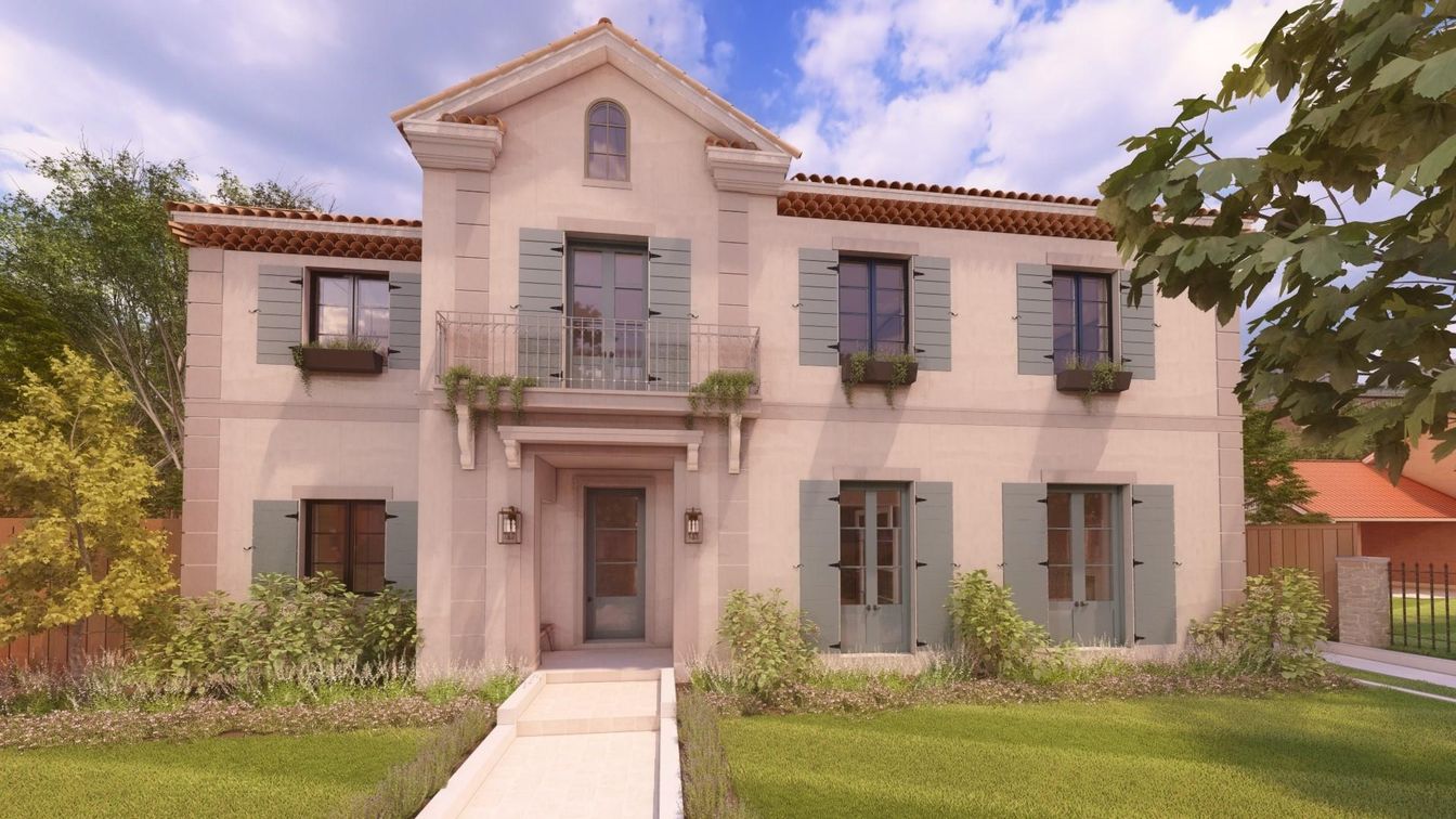 Exterior, Facade, Mediterranean