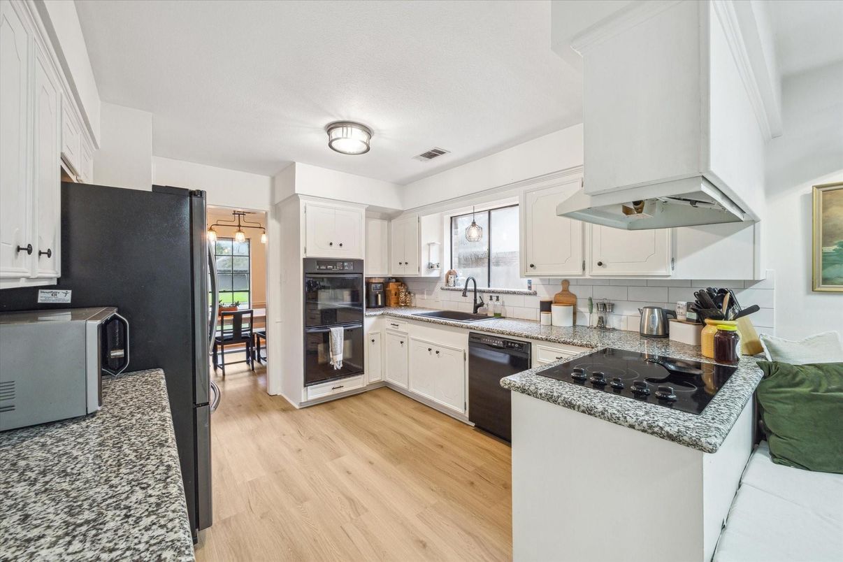 Interior, Kitchen, Wood Texture Flooring