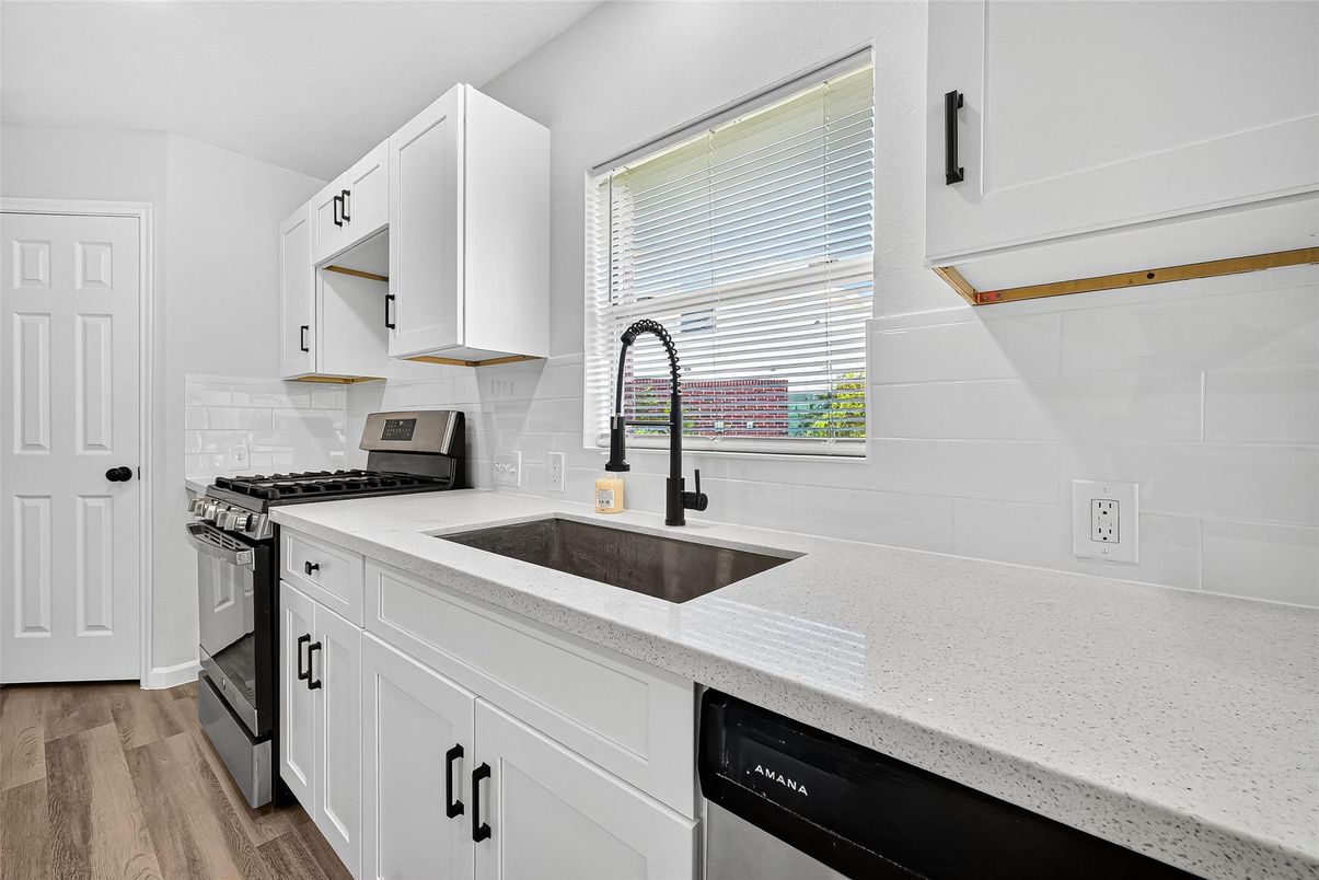 Interior, Kitchen, Wood Texture Flooring