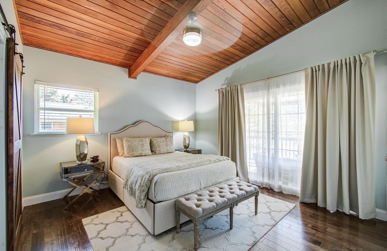 Bedroom, Interior, Wooden Beams, Wooden Ceilings, Wood Texture Flooring