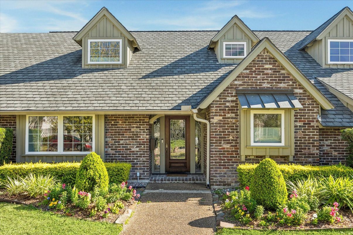 Exterior, Facade, Brick Facade, Tudor Revival