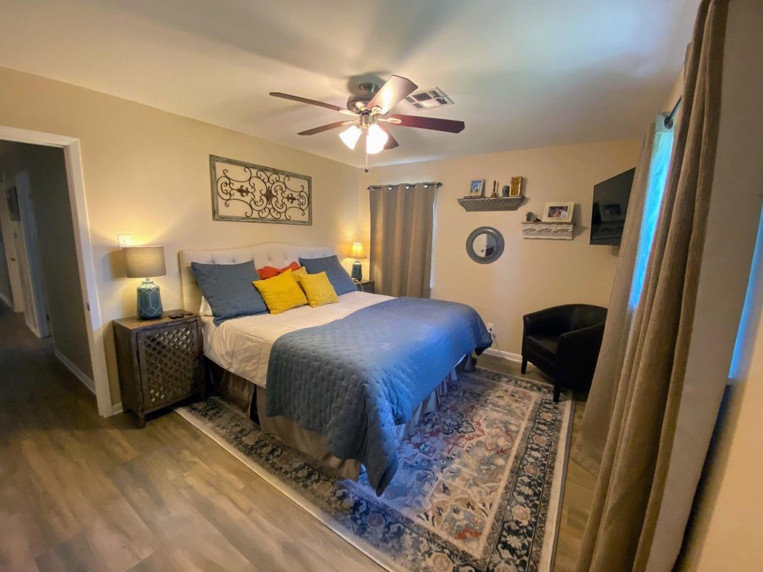 Bedroom, Interior, Wood Texture Flooring