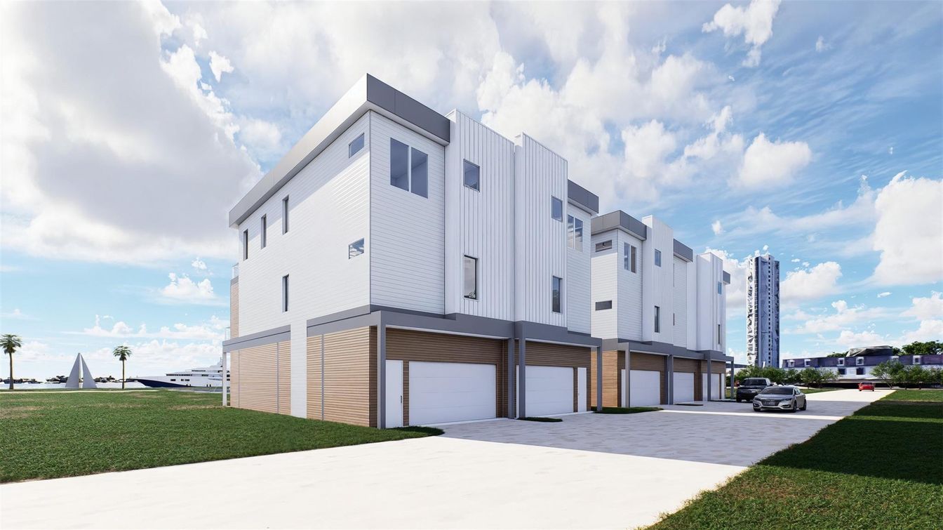 Attached, Exterior, Facade, Modern