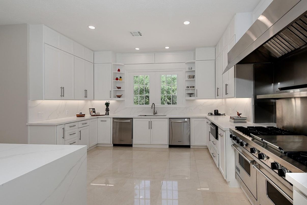 Interior, Kitchen, Recessed Lighting, Stainless Steel Appliances