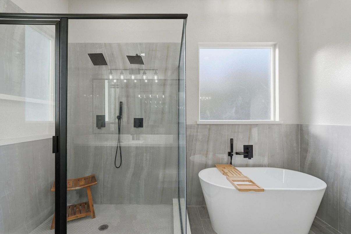 Bathroom, Free Standing Baths, Glass Shower, Interior