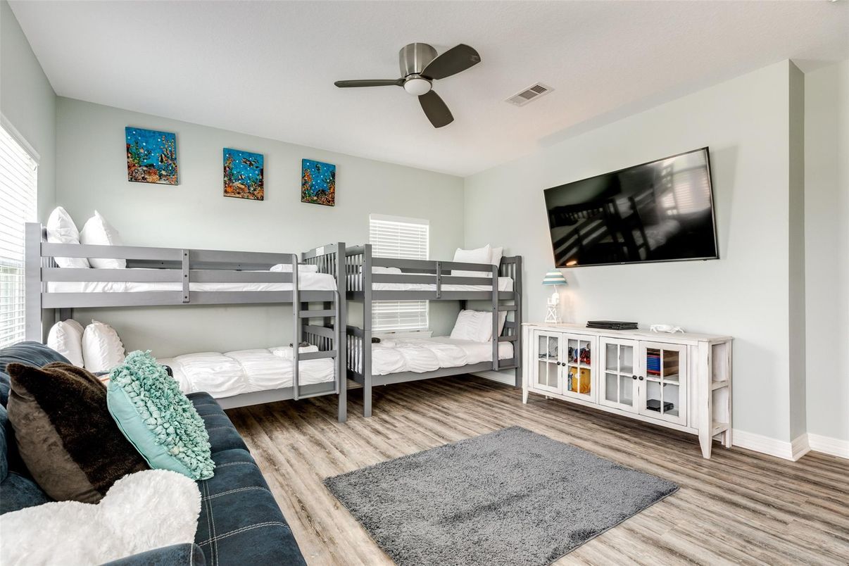 Bedroom, Interior, Wood Texture Flooring