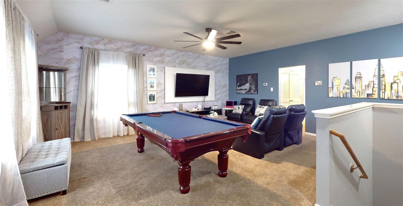 Billiard Table, Game Room, Interior