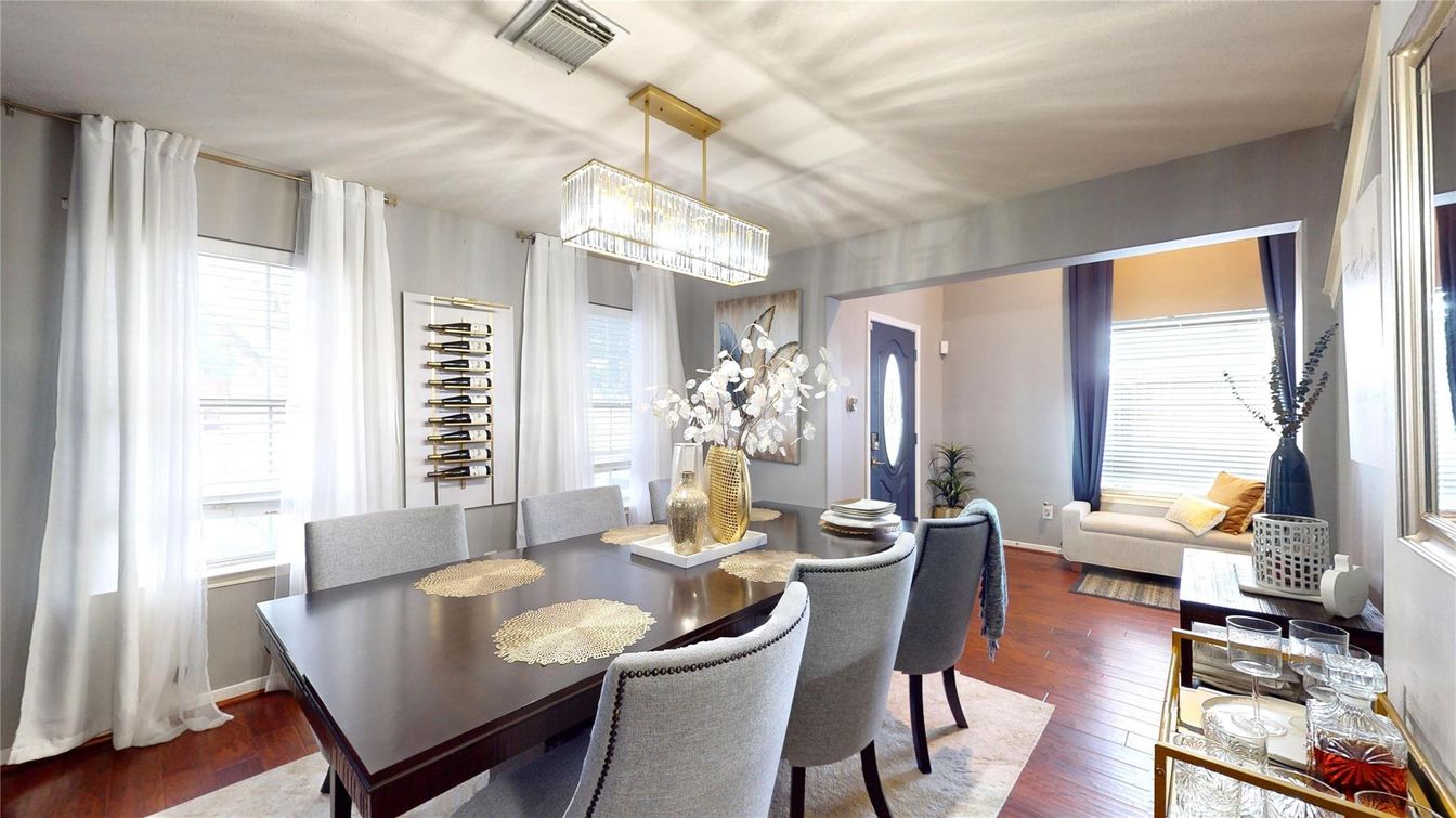 Chandelier, Dining room, Interior, Living room, Wood Texture Flooring