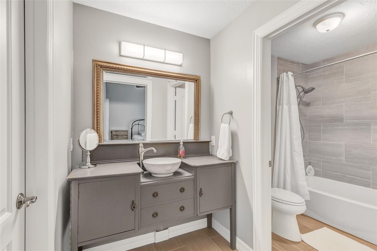 Bathroom, Interior, Wood Texture Flooring