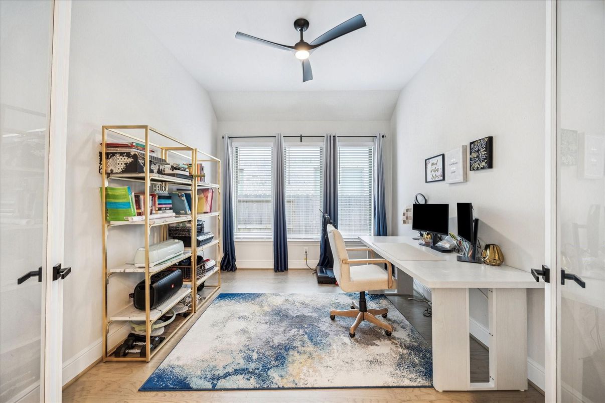Home Office, Interior, Wood Texture Flooring
