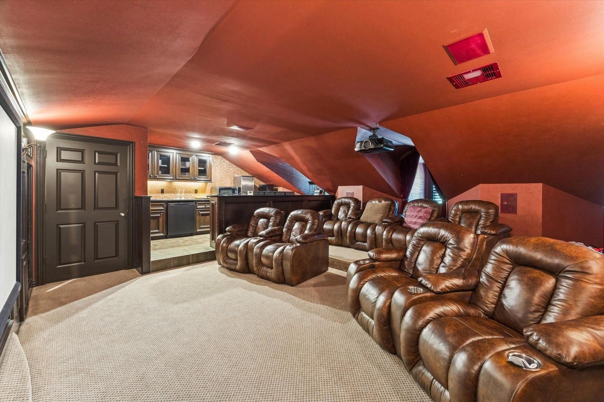 Home Theatre Room, Interior, Recessed Lighting, Theatre Room