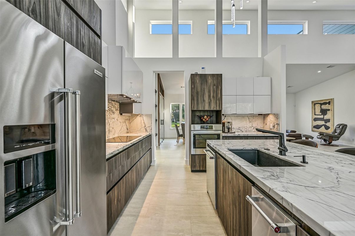 Interior, Kitchen, Recessed Lighting, Stainless Steel Appliances