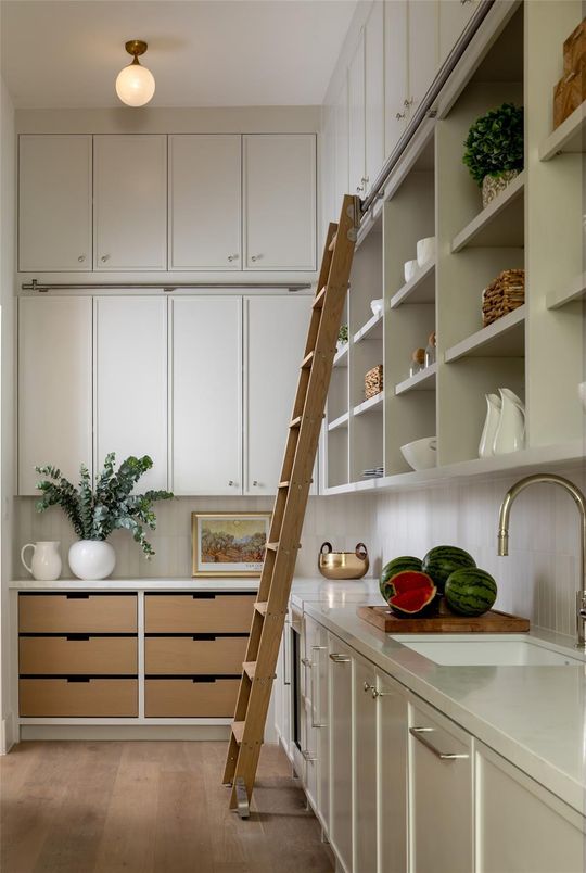 Interior, Kitchen, Wood Texture Flooring