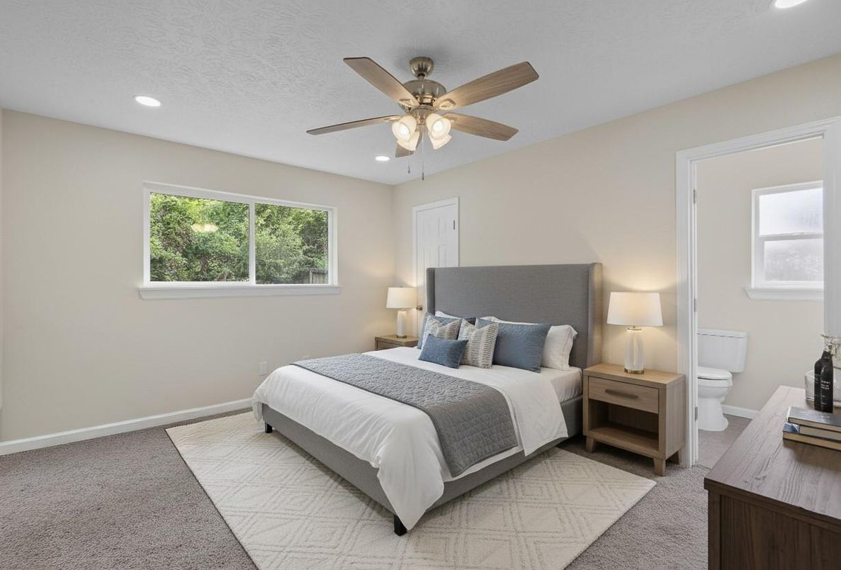 Bedroom, Interior, Recessed Lighting