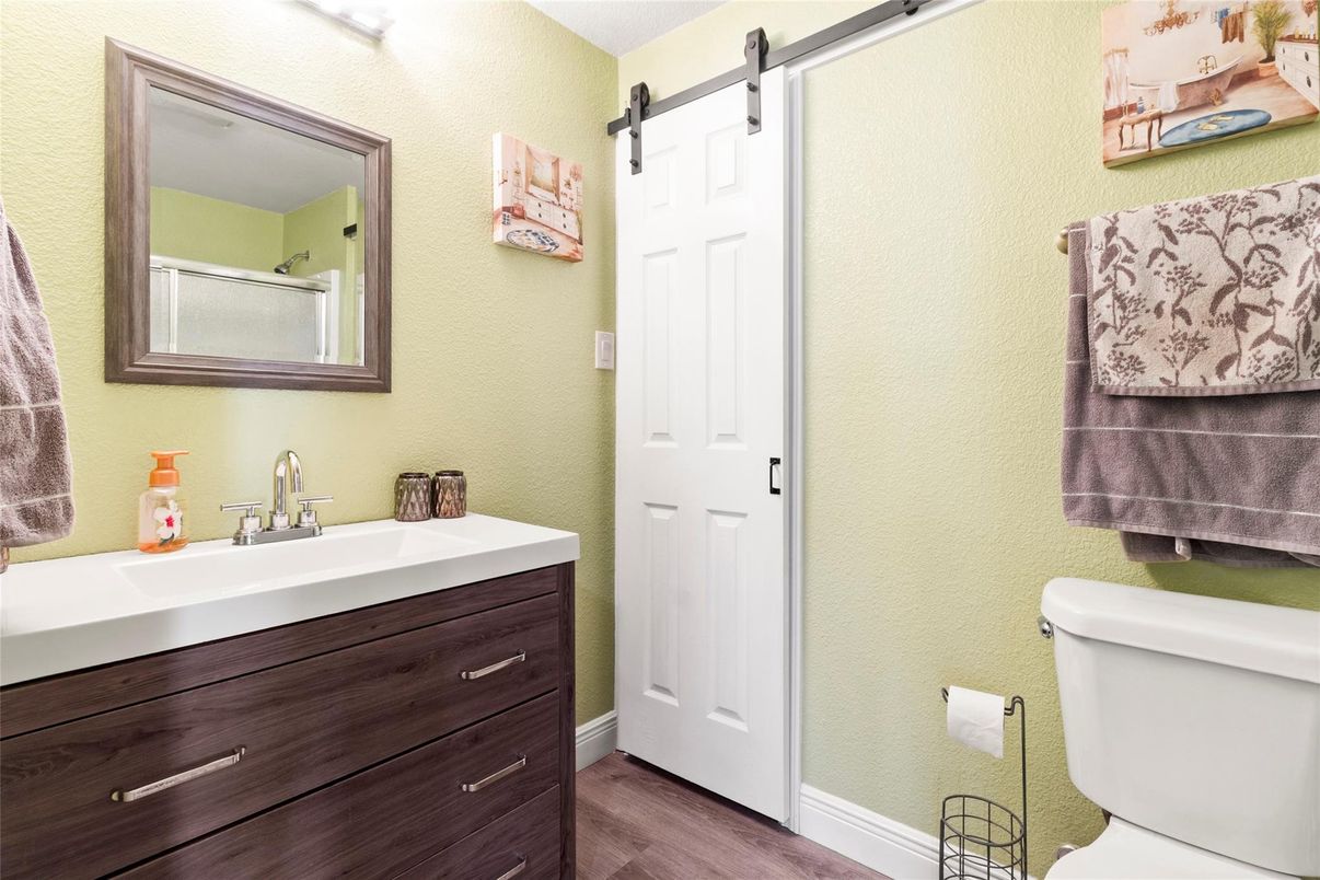 Bathroom, Interior, Wood Texture Flooring