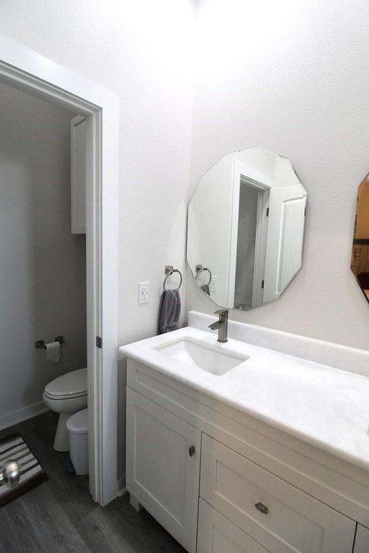 Bathroom, Interior, Wood Texture Flooring