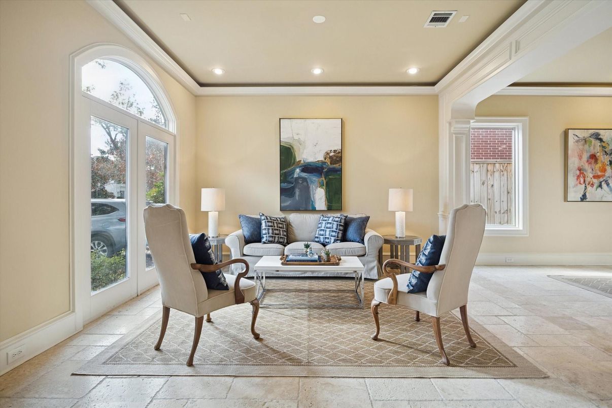 Interior, Living room, Recessed Lighting