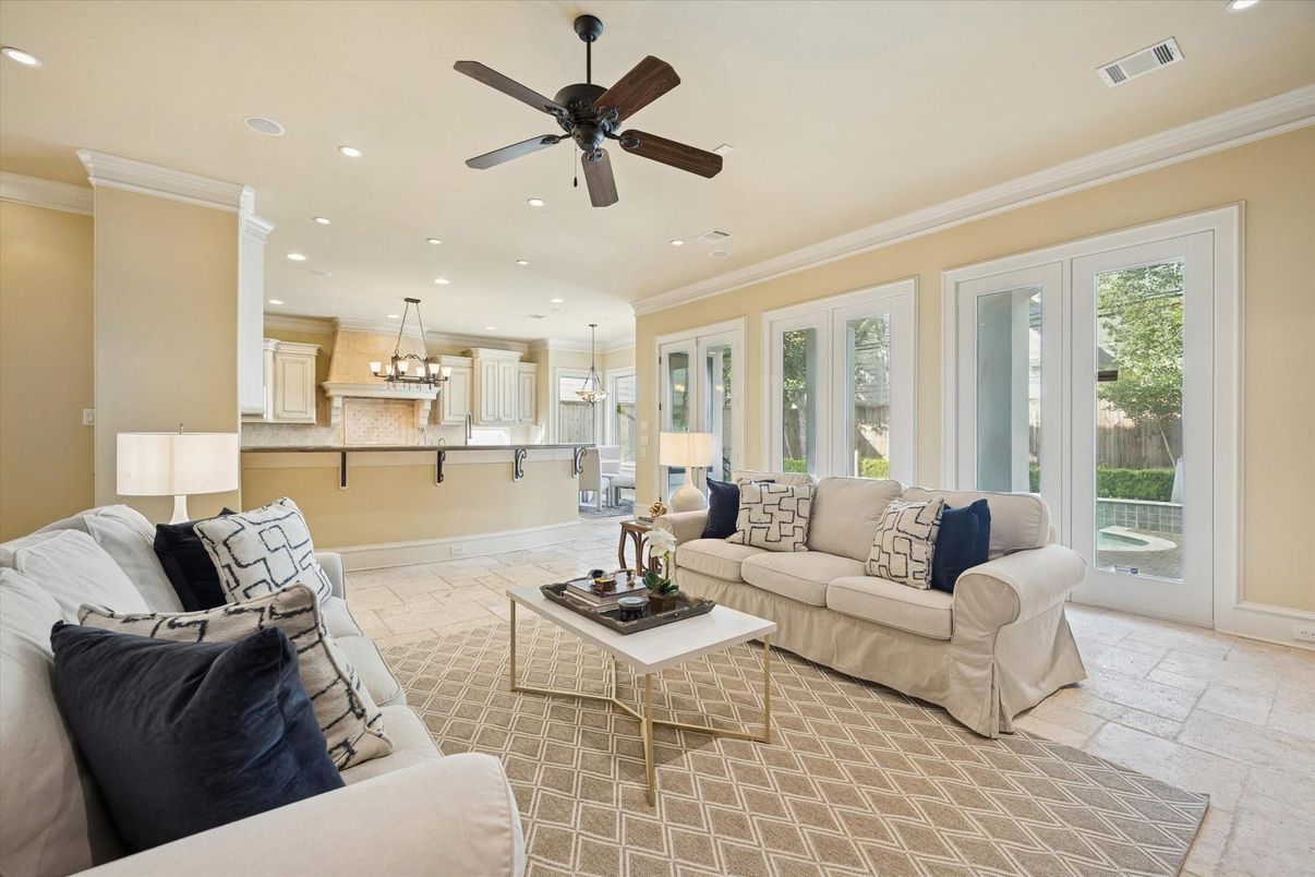 Chandelier, Interior, Kitchen, Living room, Recessed Lighting