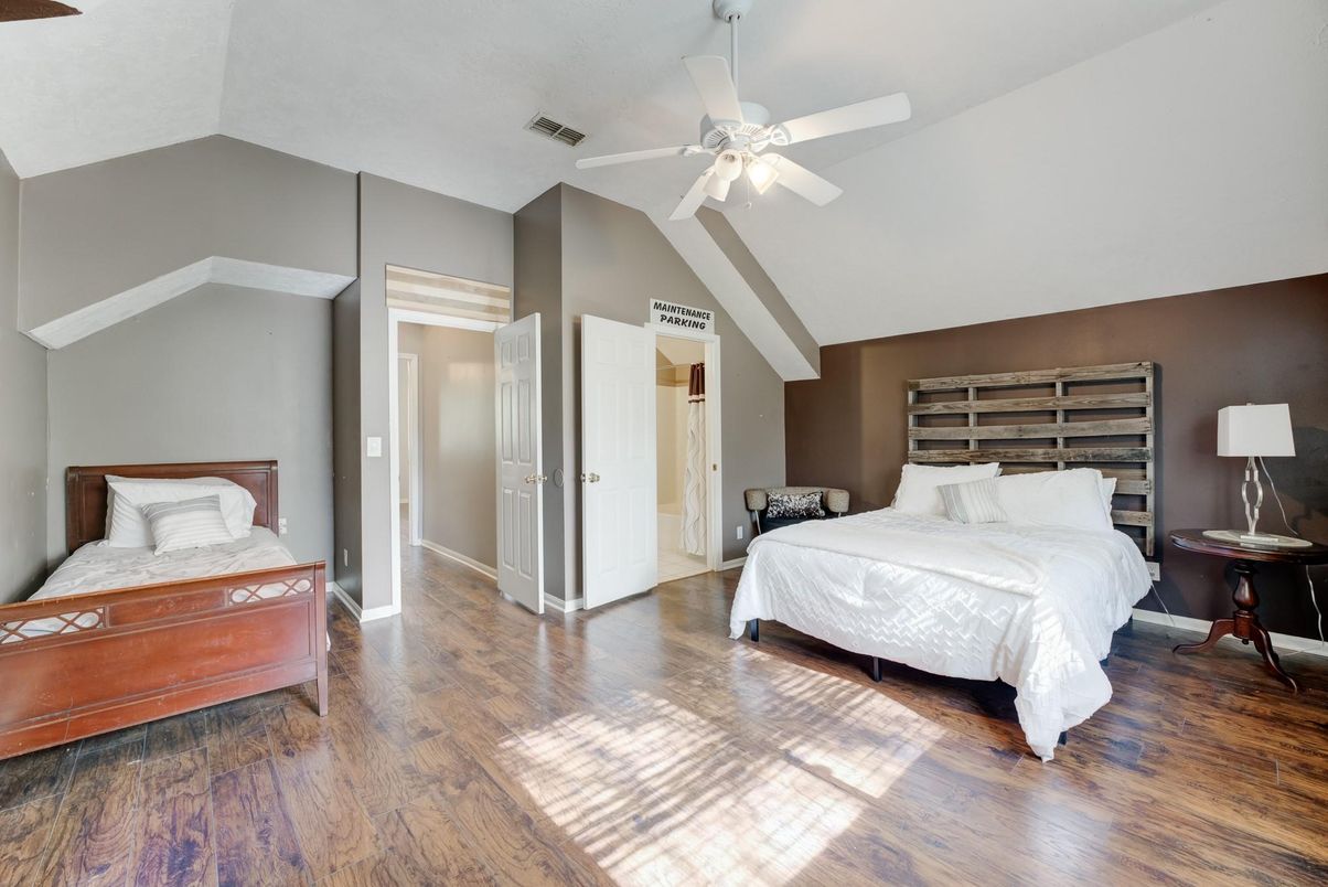Bedroom, Interior, Wood Texture Flooring