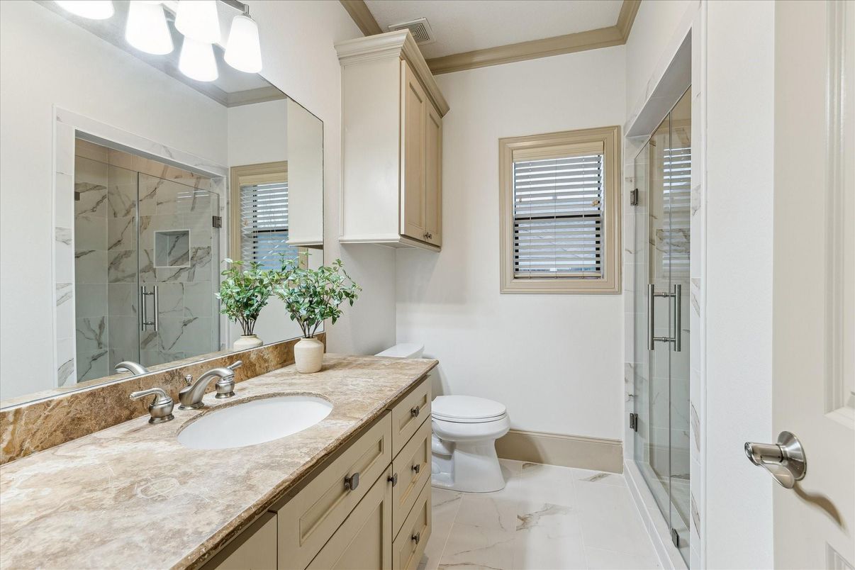 Bathroom, Glass Shower, Interior, Marble, Marble Walls