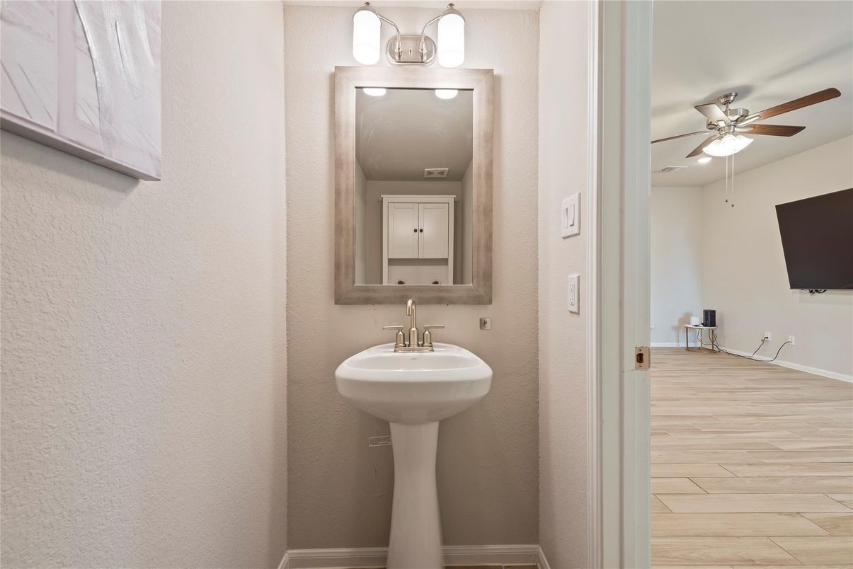 Bathroom, Interior, Wood Texture Flooring