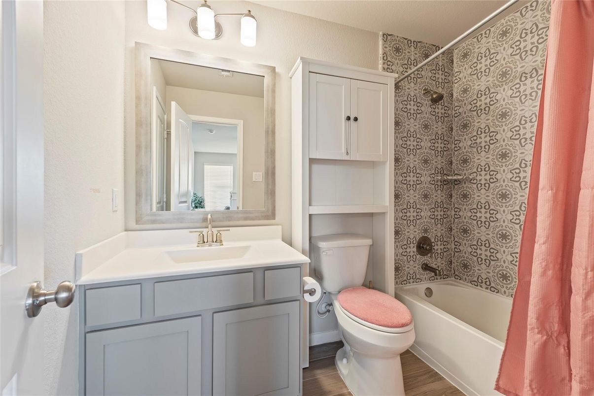 Bathroom, Interior, Wood Texture Flooring