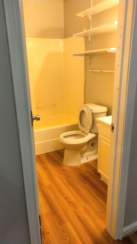Bathroom, Interior, Wood Texture Flooring