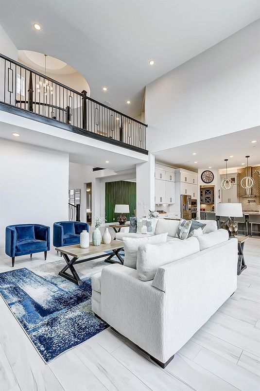 Dining room, Interior, Kitchen, Living room, Pendant Lights, Recessed Lighting