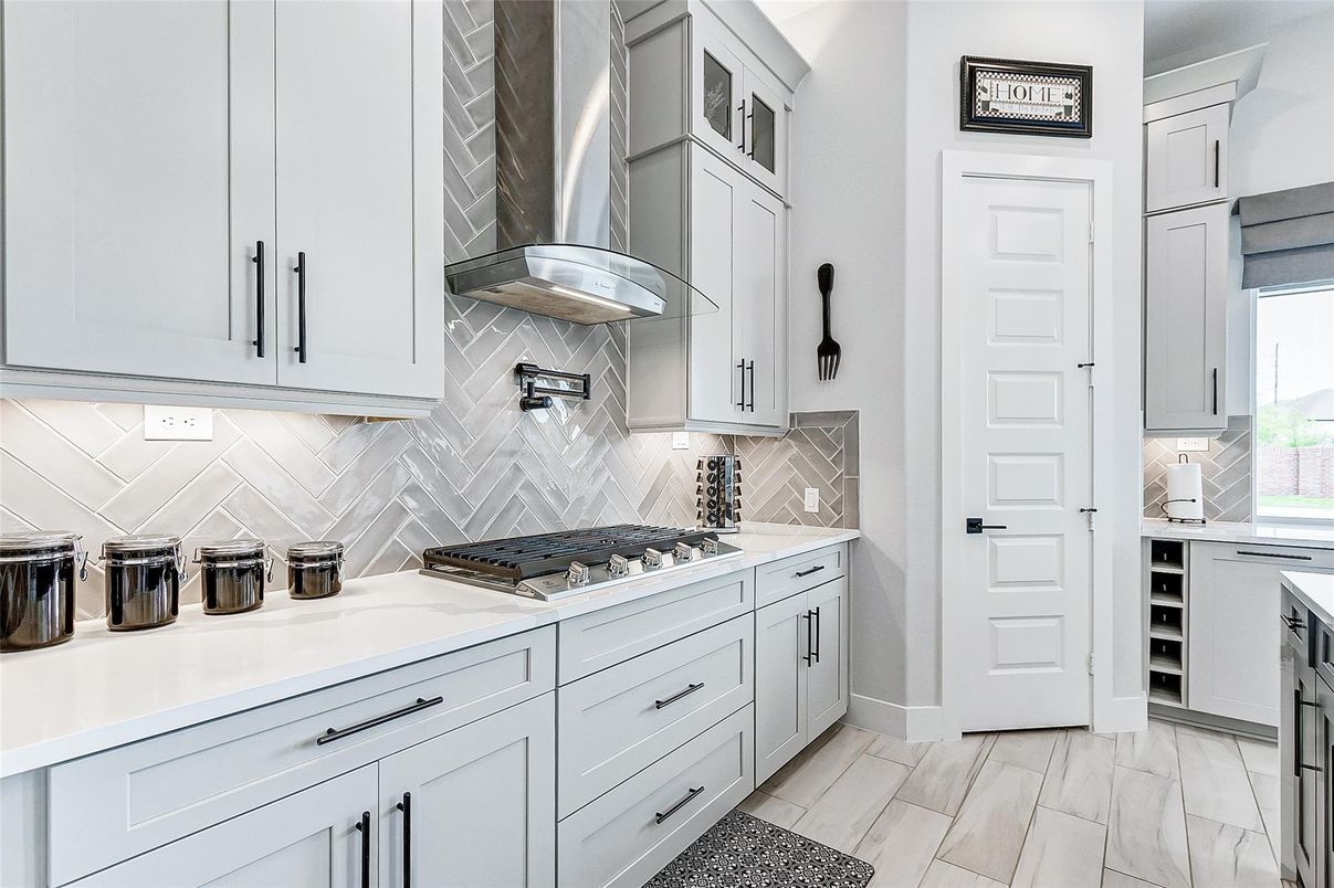 Interior, Kitchen, Marble, Wood Texture Flooring