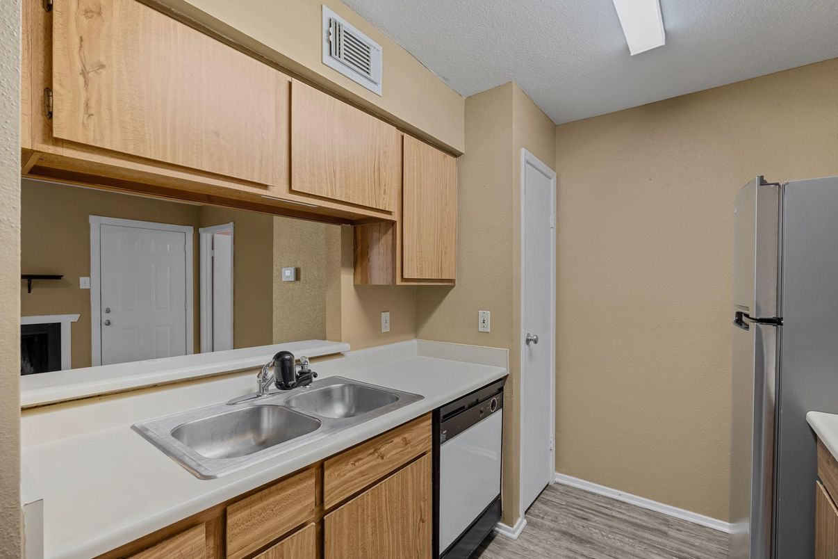 Interior, Kitchen, Wood Texture Flooring