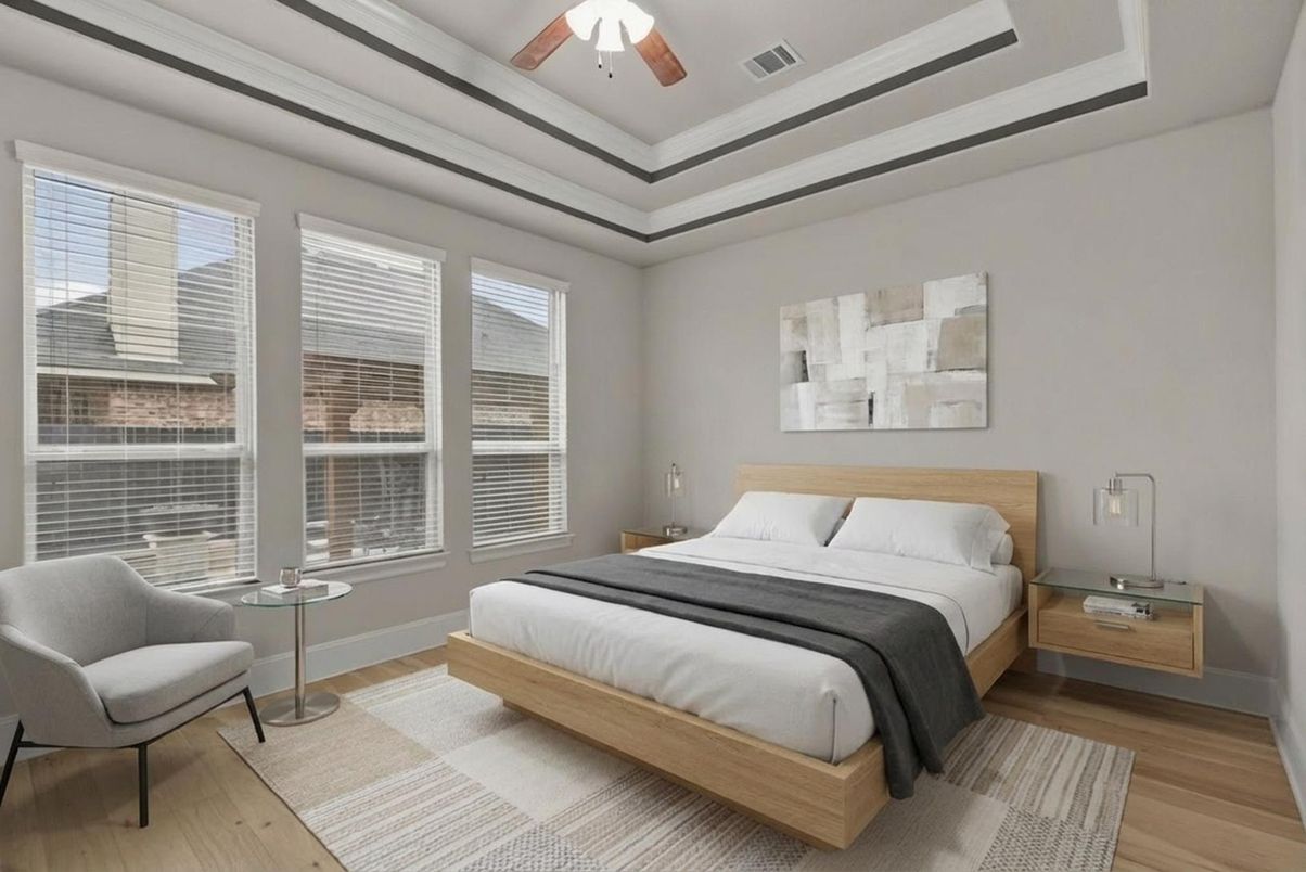 Bedroom, Interior, Wood Texture Flooring