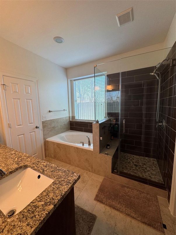 Bathroom, Dual Sink Vanities, Glass Shower, Interior