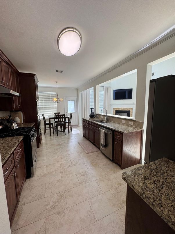 Dining room, Interior, Kitchen, Pendant Lights