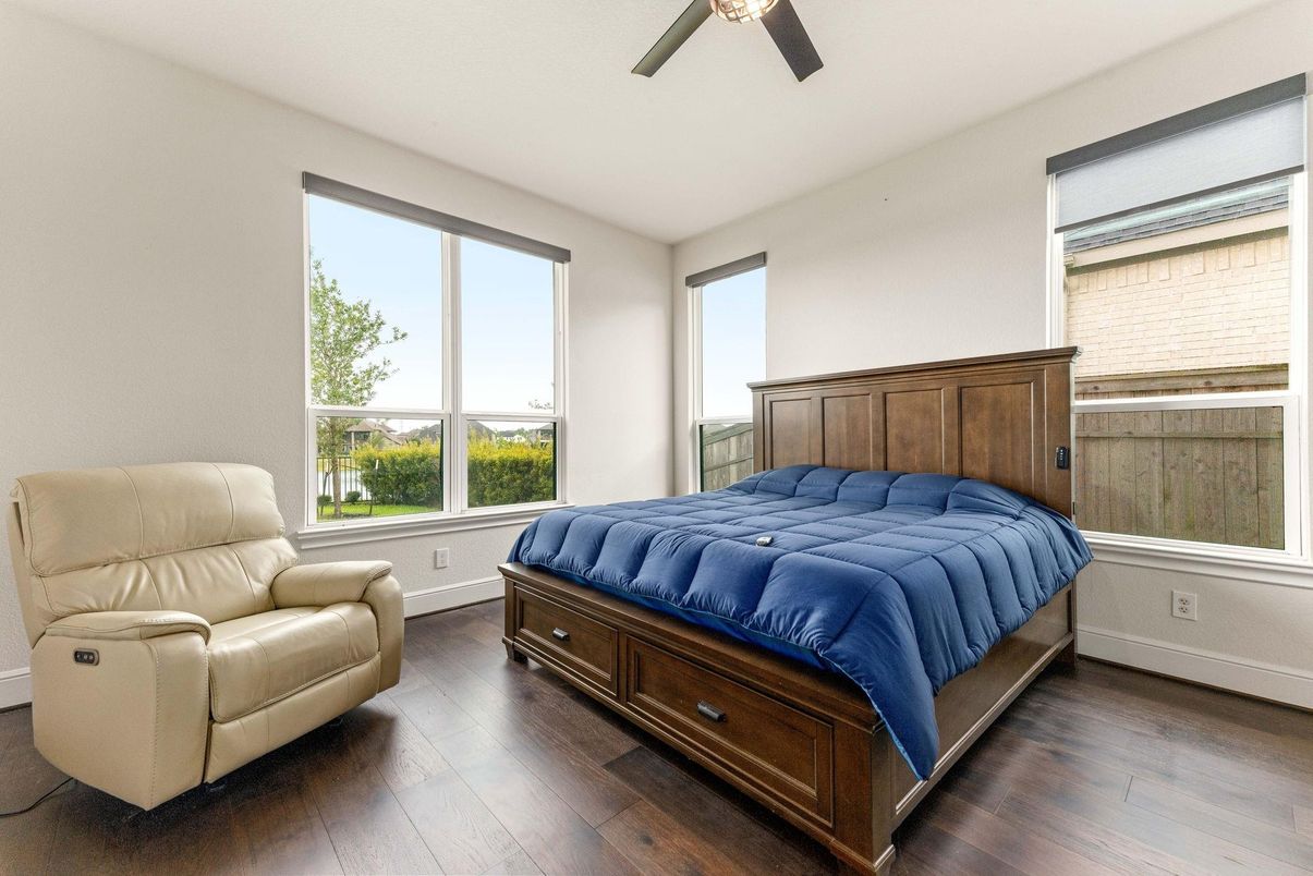 Bedroom, Interior, Wood Texture Flooring