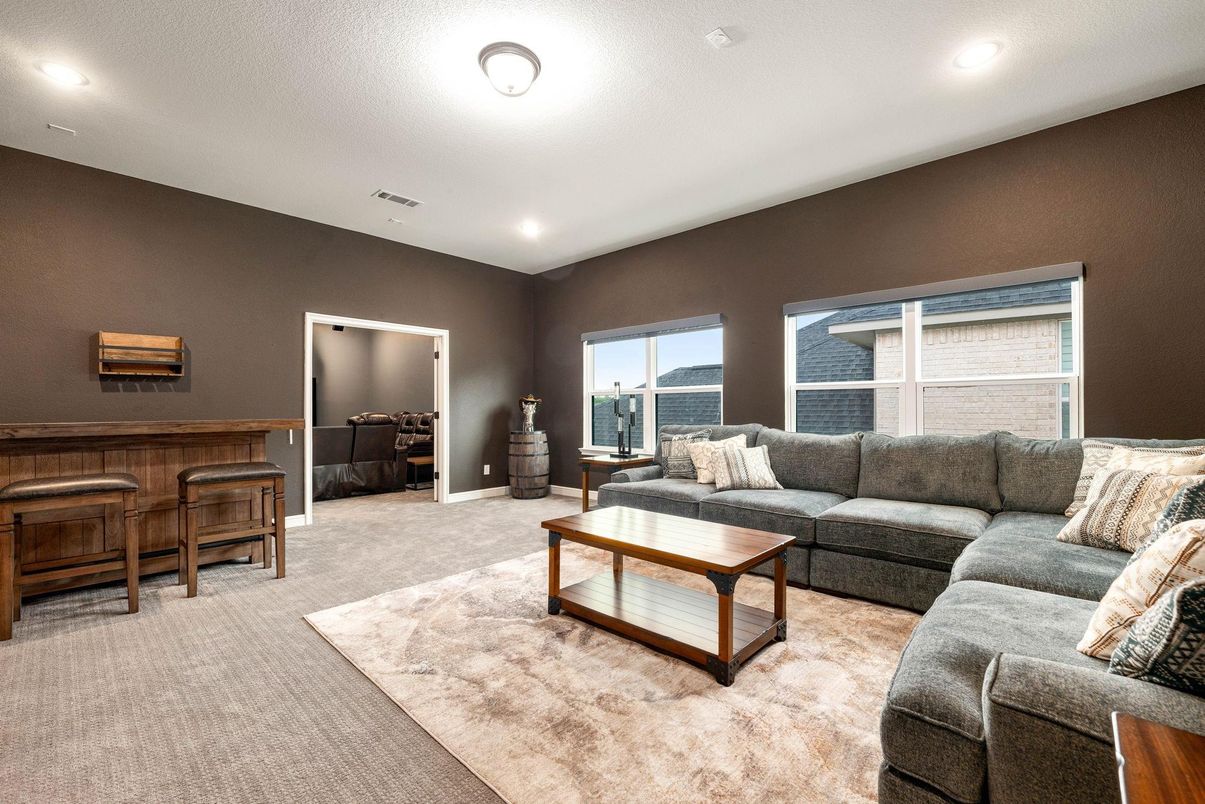 Interior, Living room, Recessed Lighting