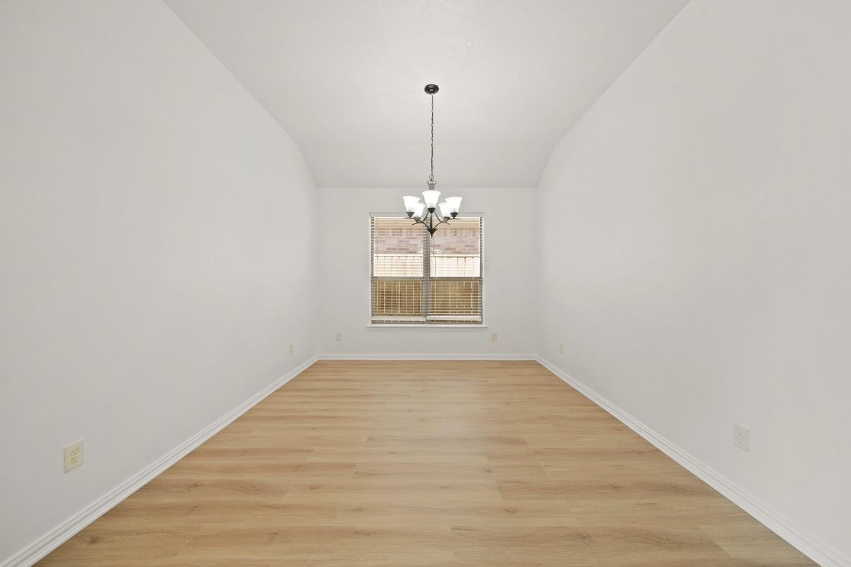 Chandelier, Empty room, Interior, Wood Texture Flooring