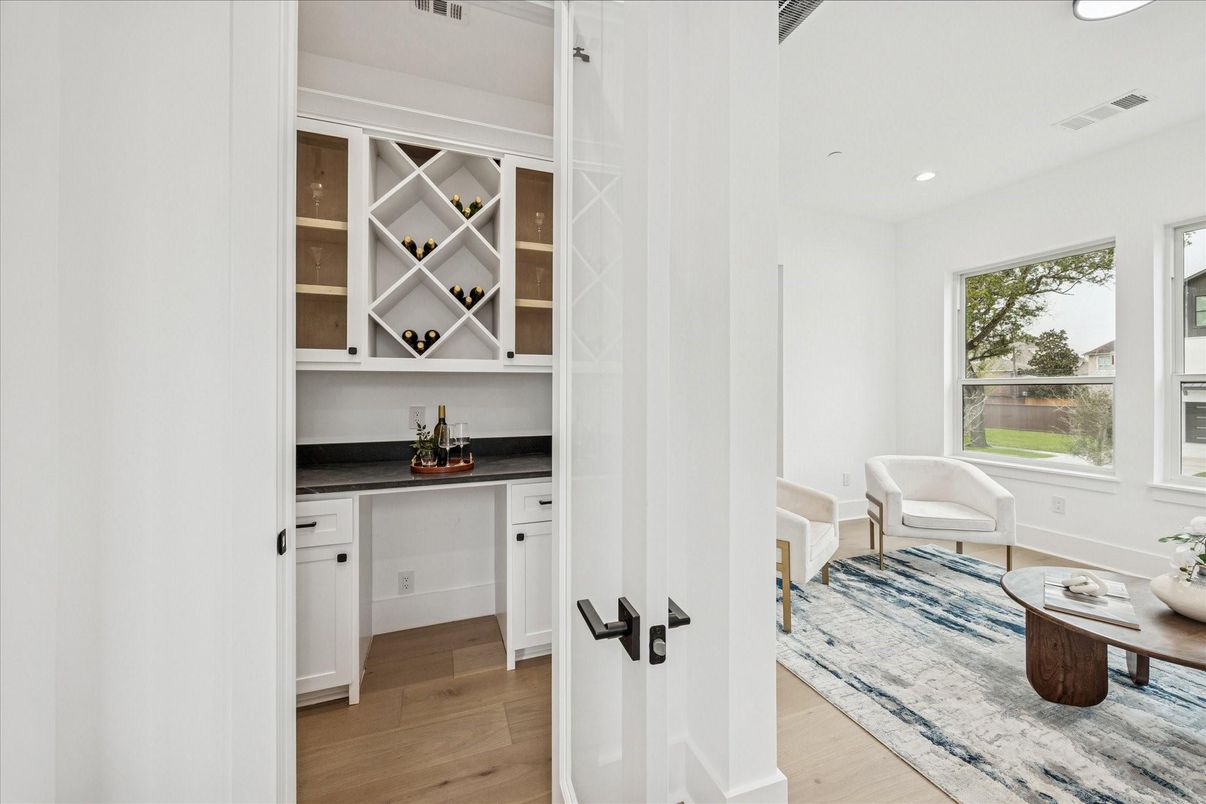 Interior, Recessed Lighting, Wood Texture Flooring