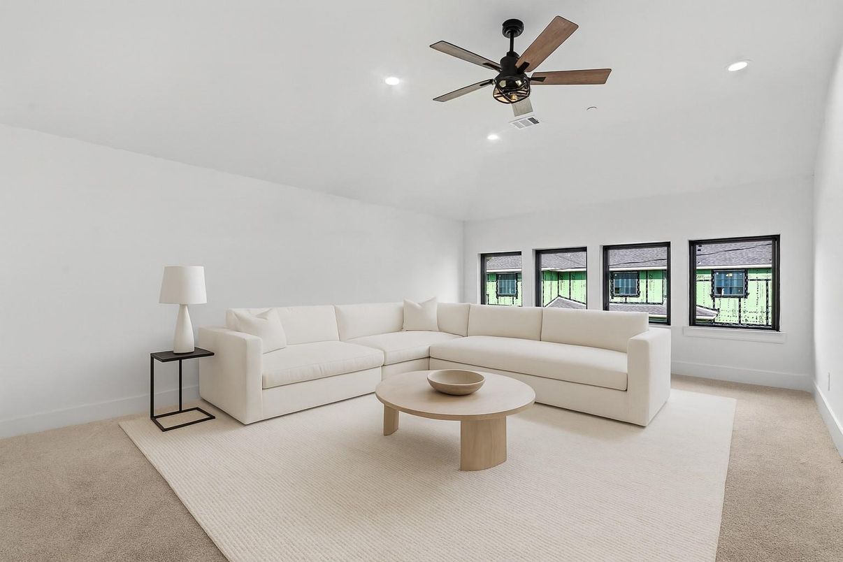 Interior, Living room, Recessed Lighting